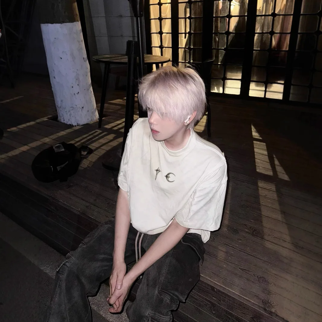 تيشيرت رجالي صيفي فضفاض بأكمام - مراجعة Streetwear Brand Vintage وسعره