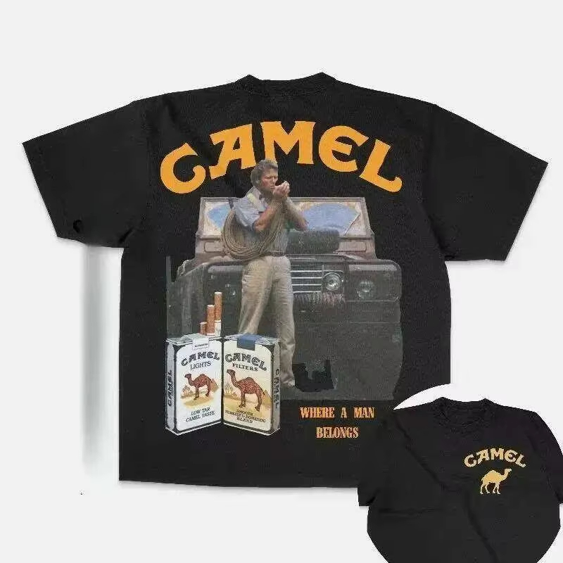 تي شيرت كلاسيكي بتصميم إعلاني  - مراجعة Streetwear Brand Vintage وسعره
